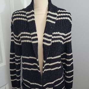 Striped Black and White Cardigan